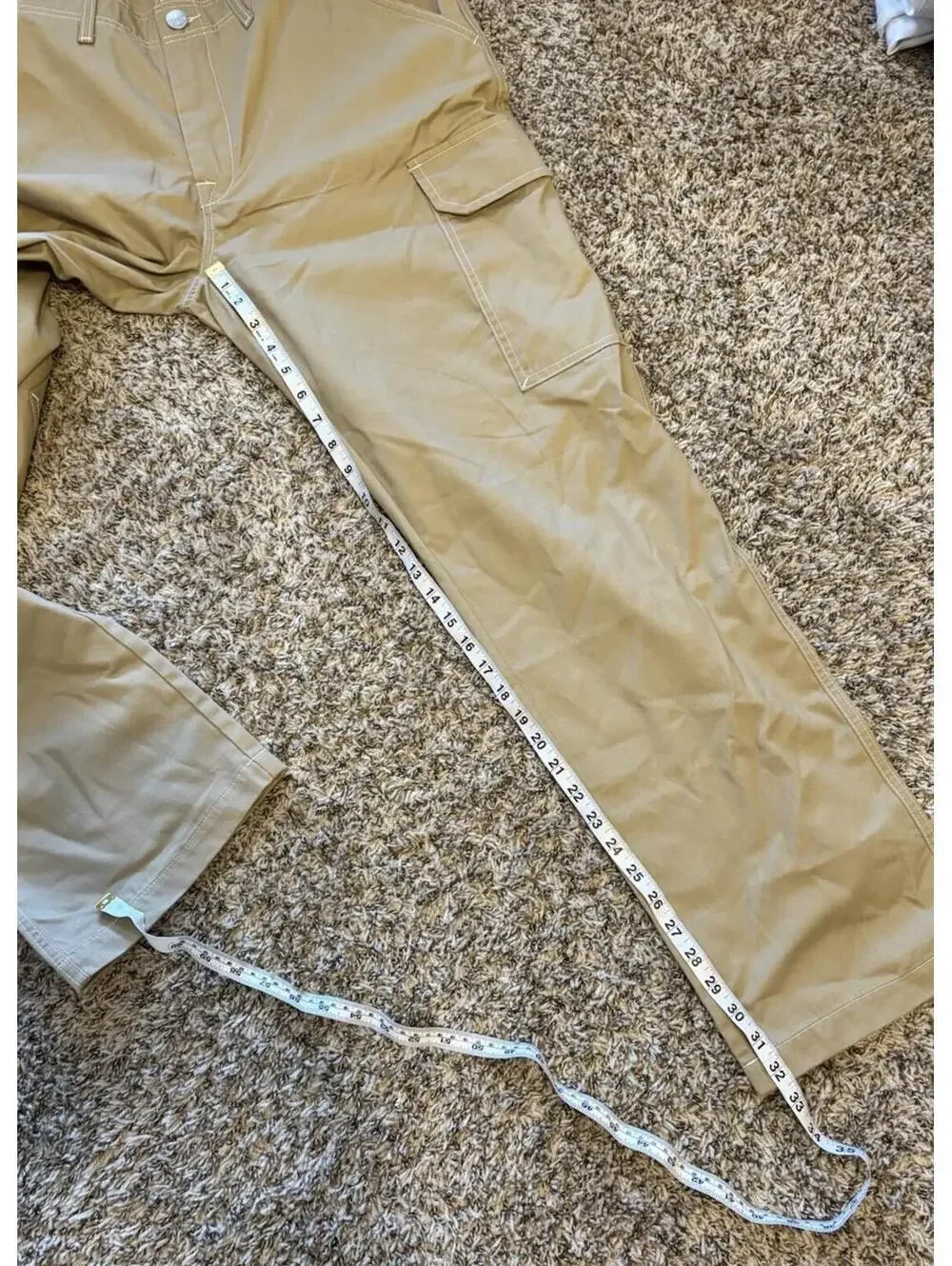 True Religion Cargo Pants Straight Leg Travertine Brown Tan Men's Size 34x32 NWT